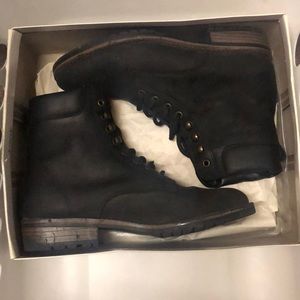 Westies Black Leather Booties